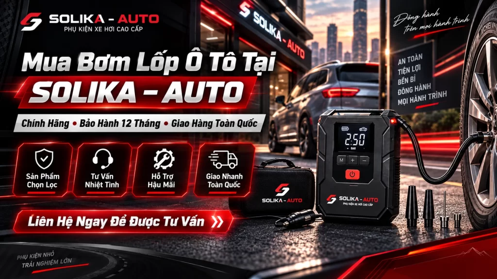 Mua Bơm Lốp Ô Tô Tại SOLIKA – AUTO