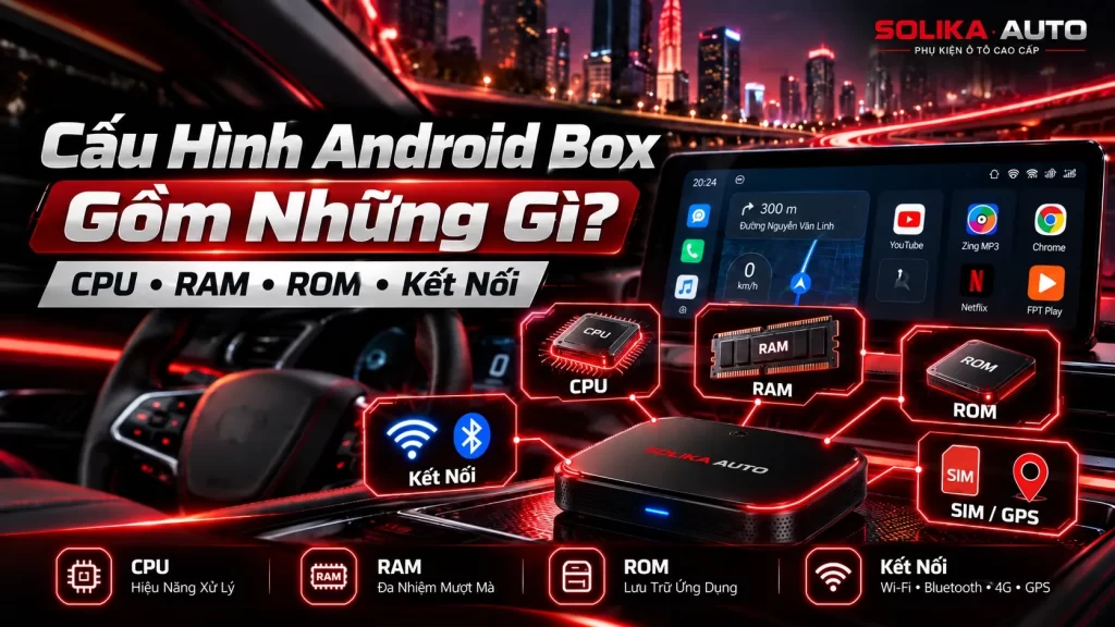 Cấu Hình Android Box Ô Tô Gồm CPU, RAM Và Bộ Nhớ