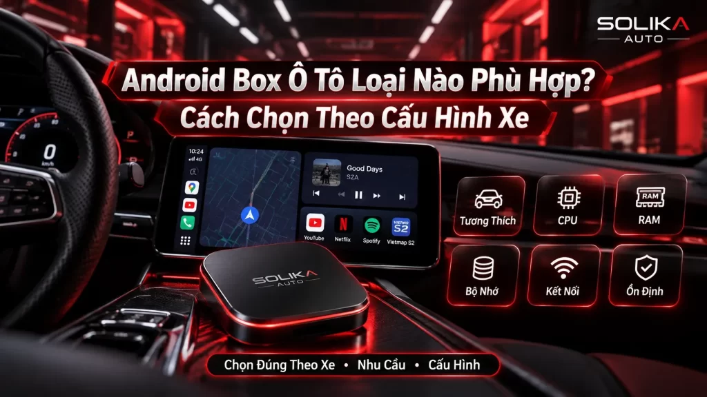 Android Box Ô Tô Loại Nào Phù Hợp? Cách Chọn Theo Cấu Hình Xe