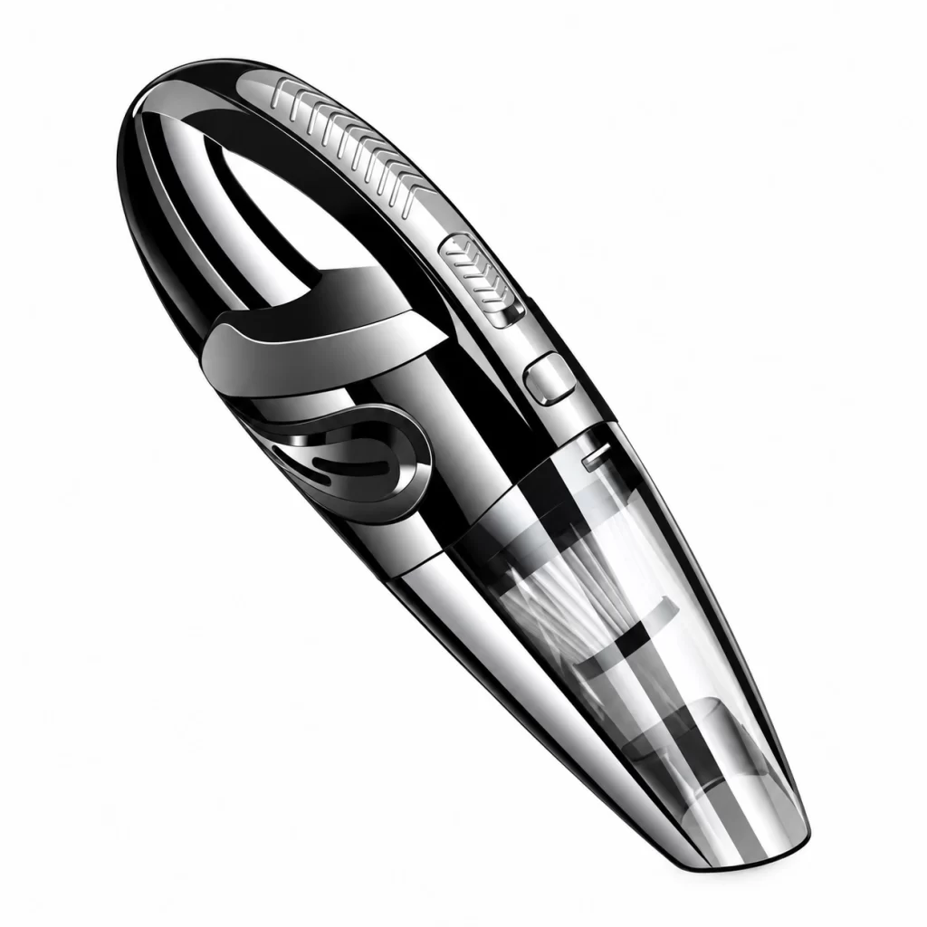 Hình ảnh đại diện sản phẩm R-6053 loại OEM với thiết kế đen bạc, nhỏ gọn, phù hợp nhu cầu vệ sinh ô tô thường xuyên.